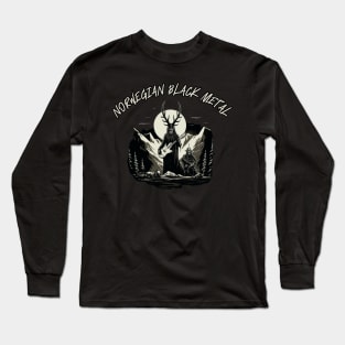 Norwegian black metal, dark music Long Sleeve T-Shirt